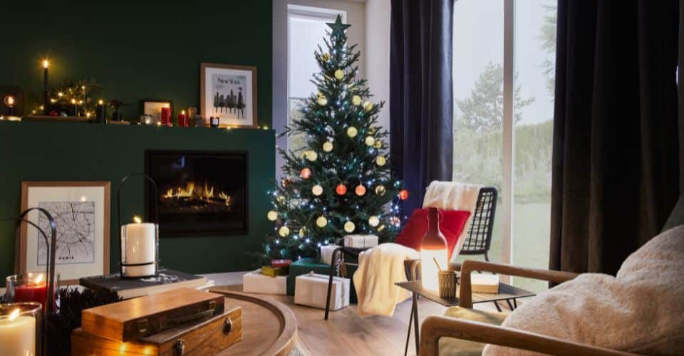 1 Grosse Guirlande De Noël Pour Sapin De Noël, Guirlande De Couleurs